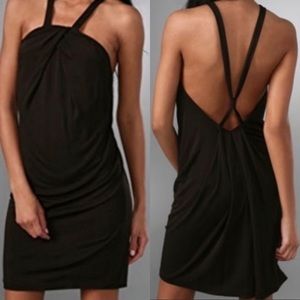 Diane Von Furstenburg Ramia Sleeveless Black Low Back Cocktail Dress Mini